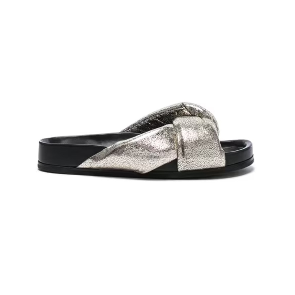 Chloe Metallic Nolan Sandals - Sz 38 - NIB